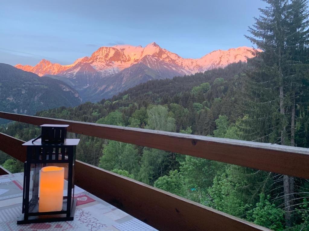 Studio Turquoise Quartier Grattague Vue Montblanc Saint-Gervais-les-Bains Exterior foto