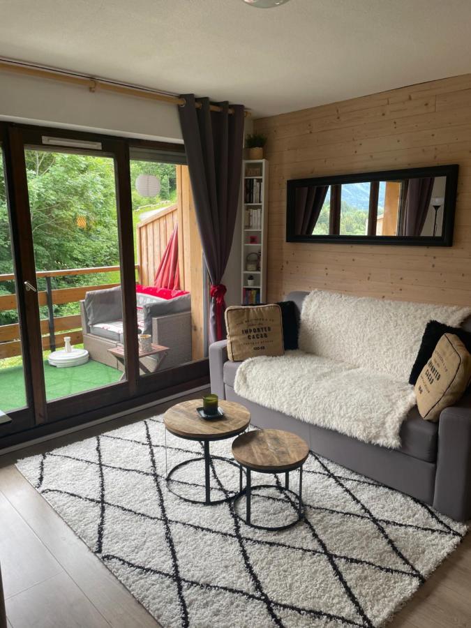 Studio Turquoise Quartier Grattague Vue Montblanc Saint-Gervais-les-Bains Exterior foto