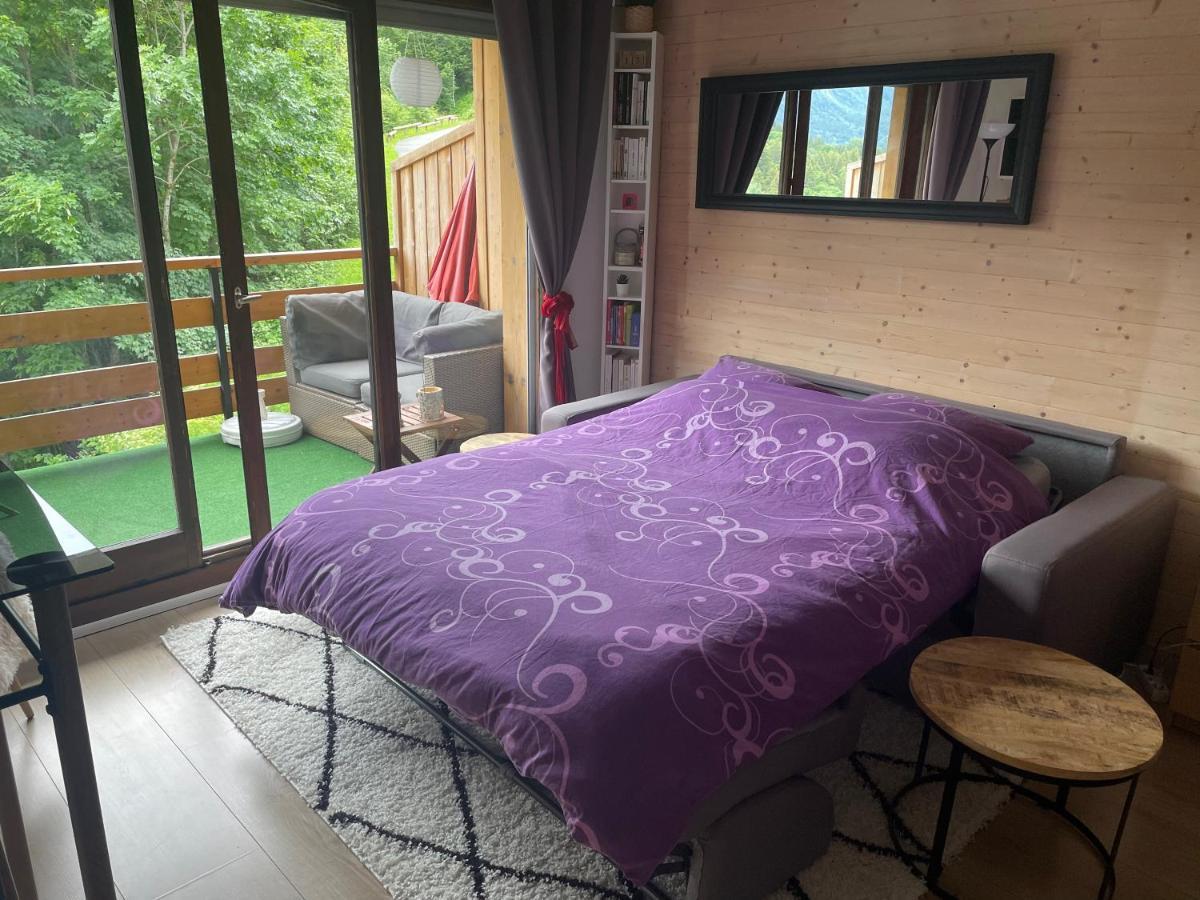 Studio Turquoise Quartier Grattague Vue Montblanc Saint-Gervais-les-Bains Exterior foto