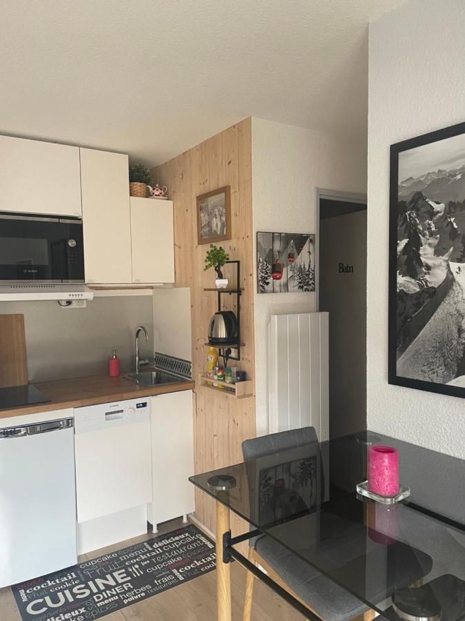 Studio Turquoise Quartier Grattague Vue Montblanc Saint-Gervais-les-Bains Exterior foto